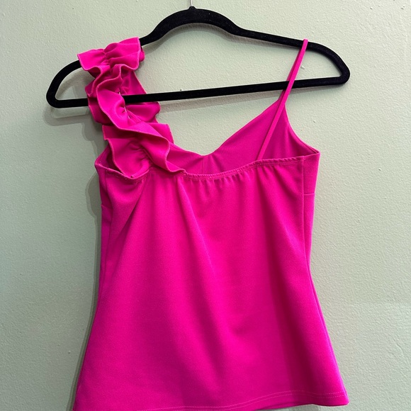Pink Ruffled Women's Top - Picture 2 of 3